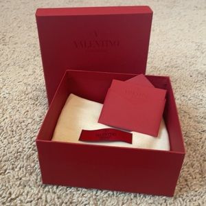 PERFECT Authentic Valentino Belt Box + Duster Bag